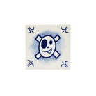 Skull Tegel - Collection Schiffmacher Blue Tattoo - Royal Delft - SuperMatique