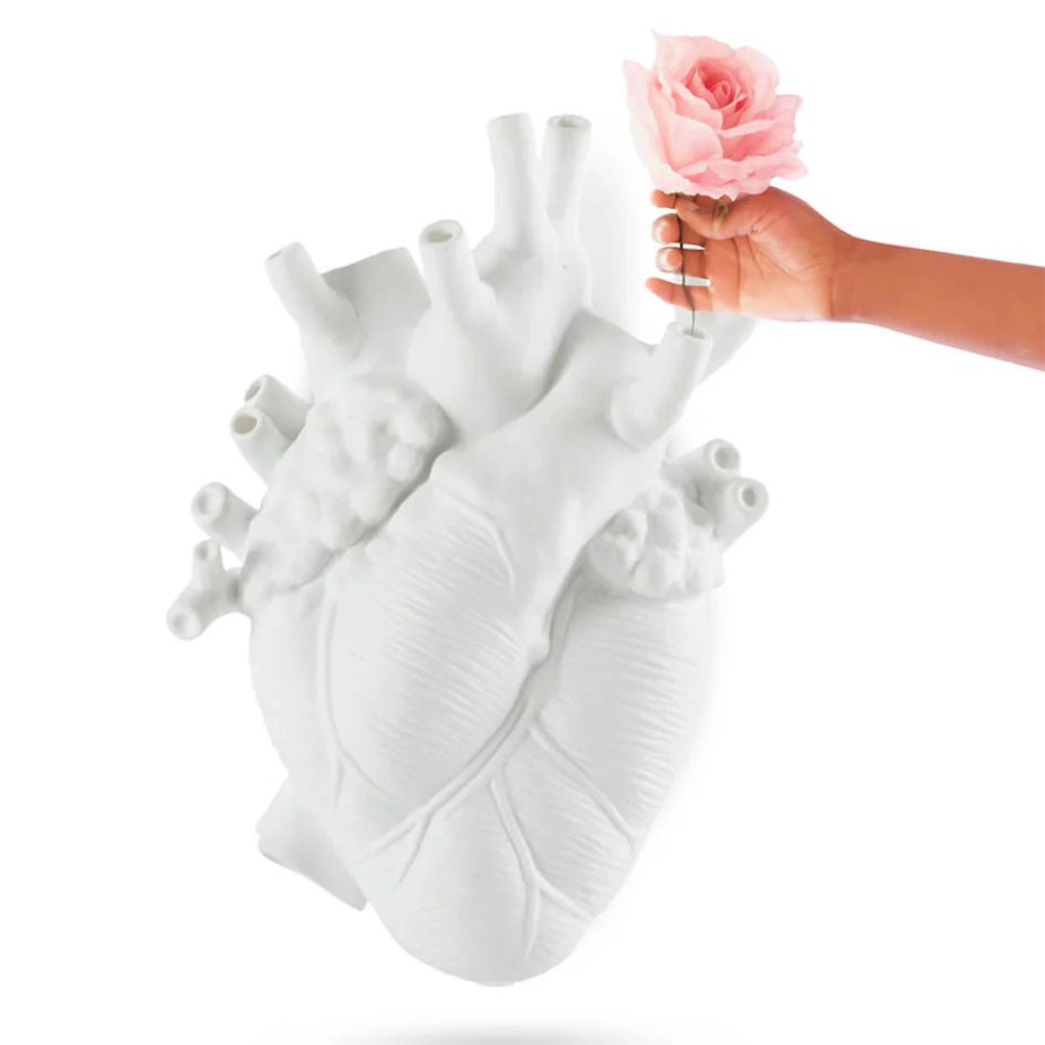 Love in Bloom Giant Hart Vaas Wit - Seletti - SuperMatique