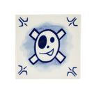 Skull Tegel - Collection Schiffmacher Blue Tattoo - Royal Delft - SuperMatique